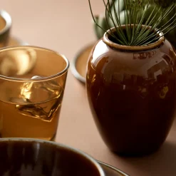 Bitz vase stentøj amber 12,5 cm