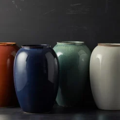 Bitz vase stentøj amber 25 cm