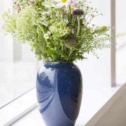 Bitz vase stentøj blå 25 cm