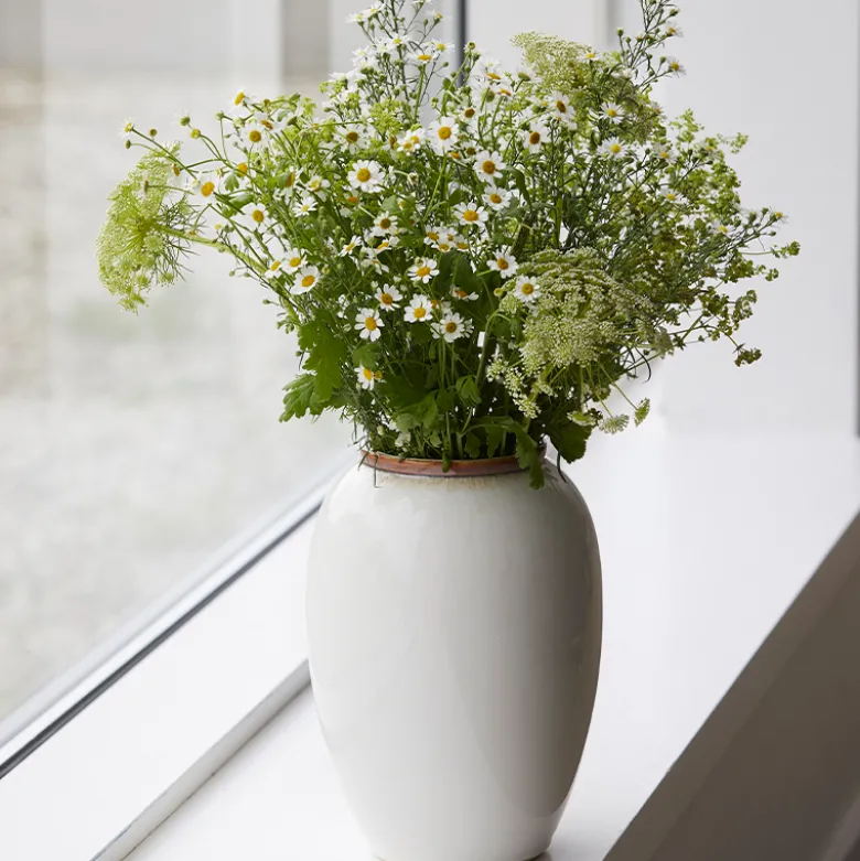 Bitz vase stentøj creme 25 cm