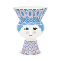 Bjørn Wiinblad Carmen vase blå 20 cm
