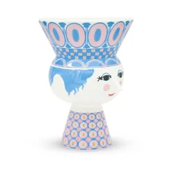 Bjørn Wiinblad Carmen vase blå 20 cm