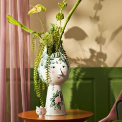 Bjørn Wiinblad Titania vase grøn H 50 cm