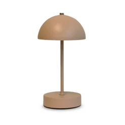 Bordlampe beige opladeligt med touch H 35 cm