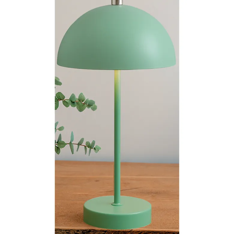 Bordlampe grøn opladeligt med touch H 35 cm