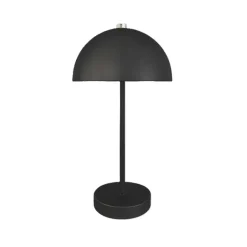 Bordlampe sort opladeligt med touch H 35 cm