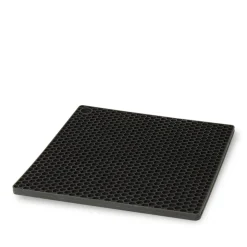 Bordskåner silikone sort 17x17 cm