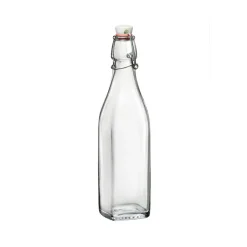 Bormioli saftflaske med patentprop firkantet 0,5 liter