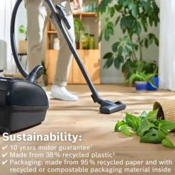 Bosch BGB38BA1 serie 4 støvsuger sort 79dB 600 watt