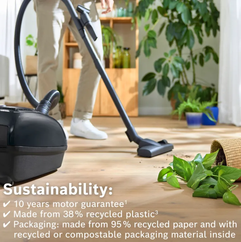 Bosch BGB38BA1 serie 4 støvsuger sort 79dB 600 watt