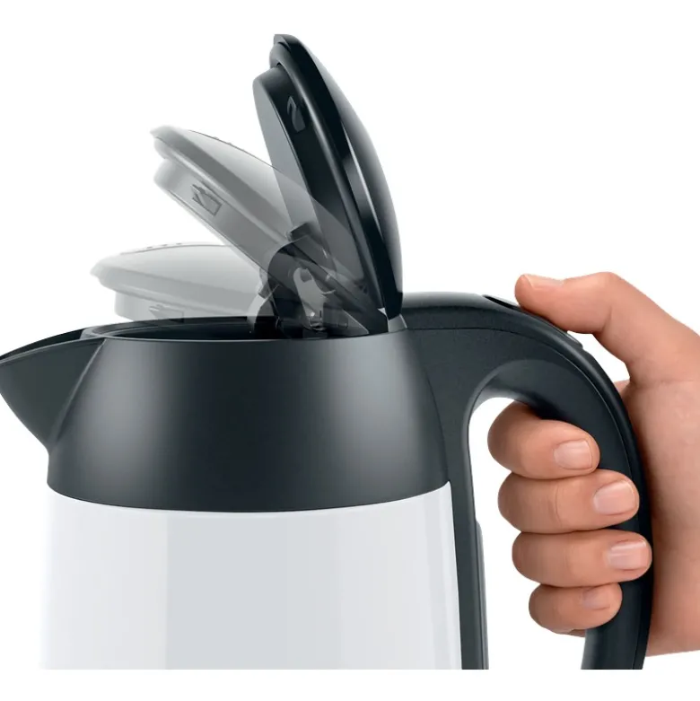 Bosch DesignLine TWK3P421 elkedel hvid 1,7 liter 2400 Watt