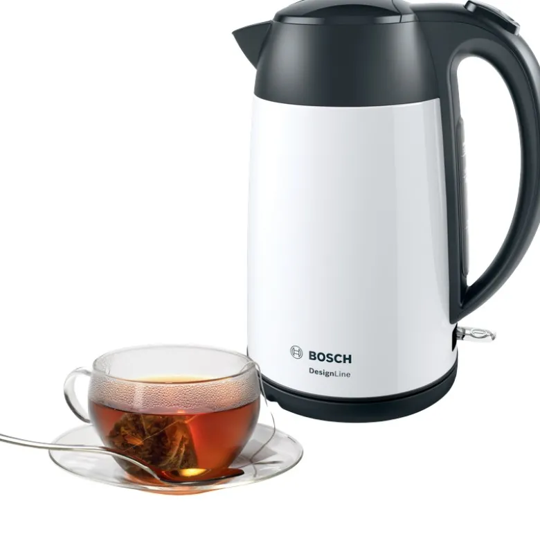 Bosch DesignLine TWK3P421 elkedel hvid 1,7 liter 2400 Watt