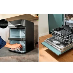 Bosch MAFD661B7 Serie 6 airfryer dobbelt stabel skuffe sort 12 liter
