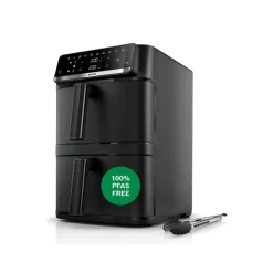 Bosch MAFD661B7 Serie 6 airfryer dobbelt stabel skuffe sort 12 liter