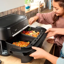 Bosch MAFD490B7 Serie 4 airfryer med dobbelt skuffe 10 liter