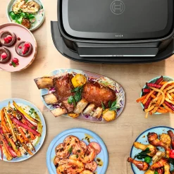 Bosch MAFD490B7 Serie 4 airfryer med dobbelt skuffe 10 liter
