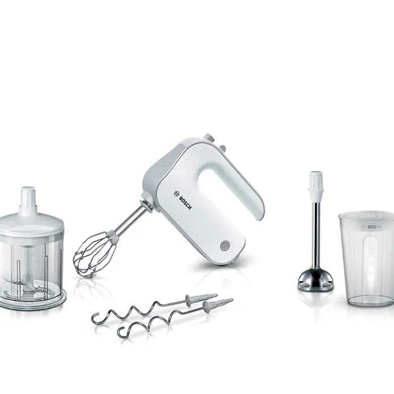 Bosch MFQ4080 Styline håndmixer hvid 500 watt + tilbehør