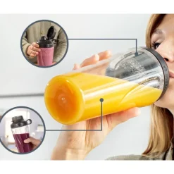 Bosch MMZBT01B drikkeflaske sort/transparent 0.65 liter