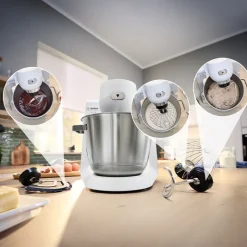 Bosch MUMS6EW18 Serie 6 køkkenmaskine hvid/stål 1600 watt