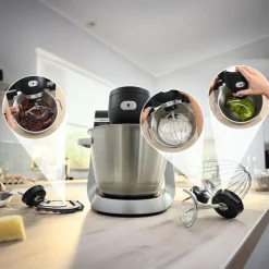 Bosch MUMS6ZS34 køkkenmaskine med vægt sort/stål 1600 watt