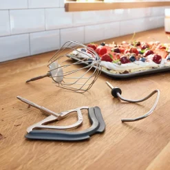 Bosch MUM5XL74 serie 4 køkkenmaskine med vægt hvid/champagne 1000 watt