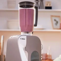 Bosch MUM5XL74 serie 4 køkkenmaskine med vægt hvid/champagne 1000 watt