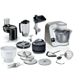 Bosch MUM5XL74 serie 4 køkkenmaskine med vægt hvid/champagne 1000 watt
