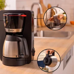 Bosch MyMoment kaffemaskine TKA5M253 med termokande sort 1000 watt