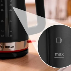 Bosch MyMoment TWK4M223 elkedel sort & stål 1,7 liter