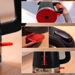 Bosch MyMoment TWK4M223 elkedel sort & stål 1,7 liter