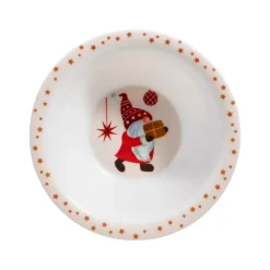 Børneservice med juledesign 5 dele assorteret