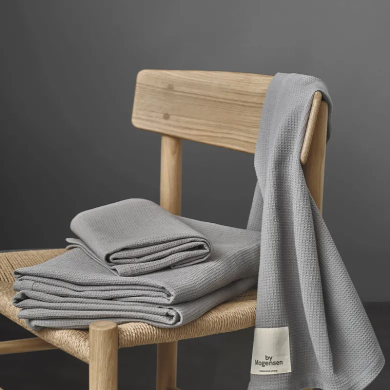 By Mogensen håndklæde grey waffle 70x140 cm