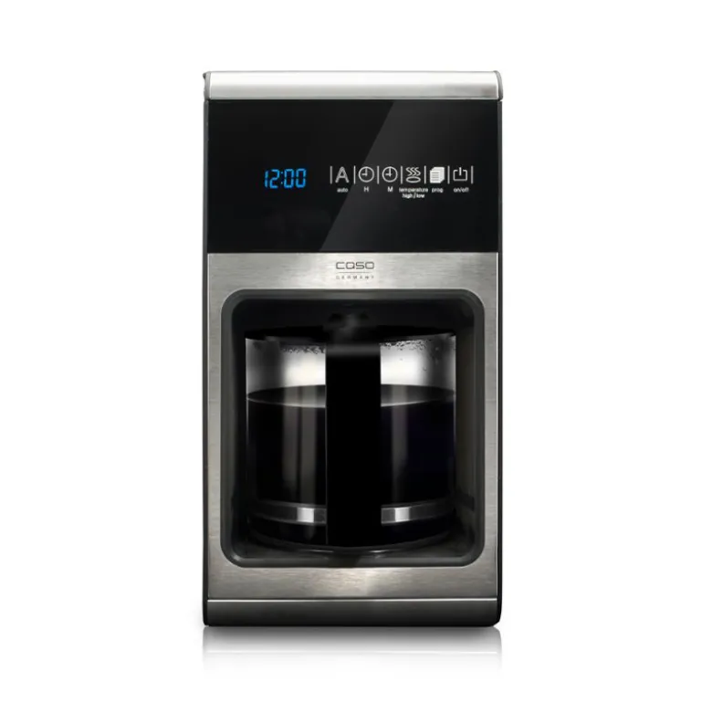 Caso kaffemaskine med touch display sort/stål 1,5 liter