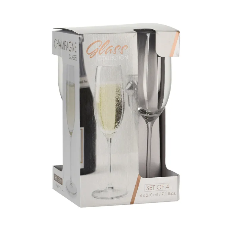 Champagne glas 210 ml 4 stk.