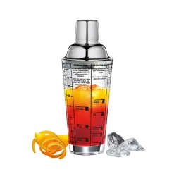 Cilio cocktail shaker med opskrifter 400 ml