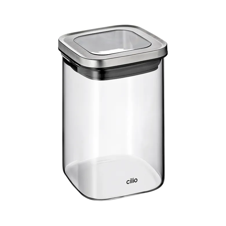Cilio Cube opbevaringsglas 1 liter