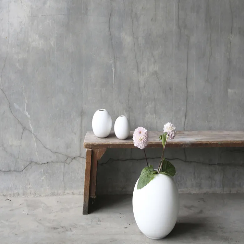 COOEE Ball vase hvid 20 cm
