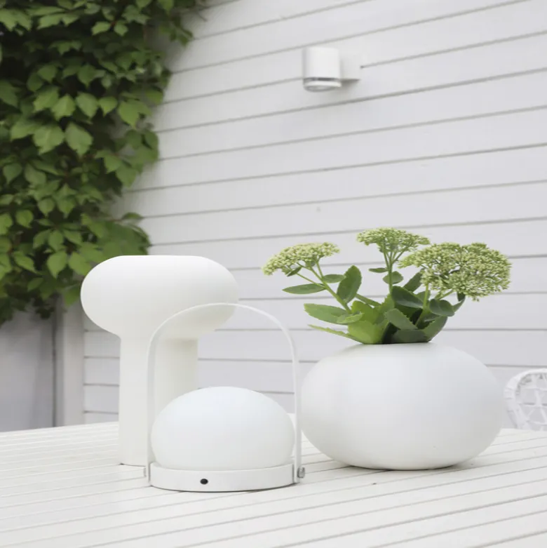 COOEE Ball vase hvid 20 cm