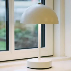 Cozzy bordlampe med touch hvid H 20 cm