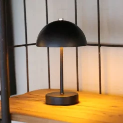Cozzy bordlampe med touch sort H 20 cm