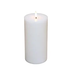 Cozzy LED bloklys Ø 10 x H 15 cm hvid