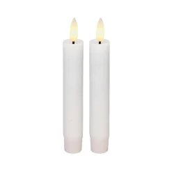 Cozzy LED stagelys hvid 11 cm 2 stk.