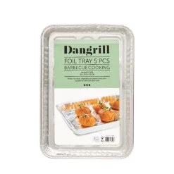 Dangrill alubakke 32,5x22,5 cm 5 stk