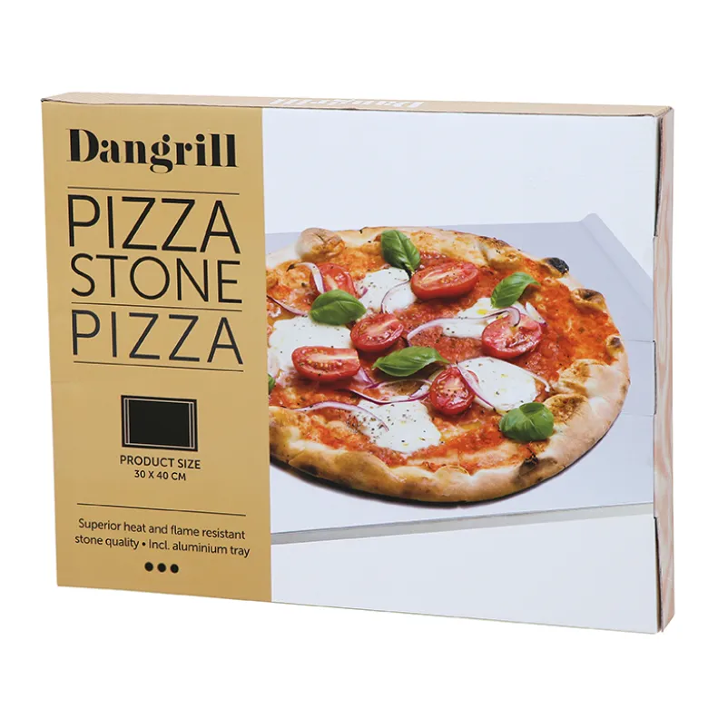 Dangrill pizzasten aluminium 40x30 cm