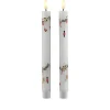 Det Gamle Apotek LED kronelys hvid H24,5 cm 2 stk.