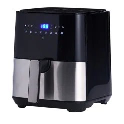 Digital airfryer stål 5 liter 1450 watt