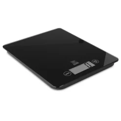Digital køkkenvægt 5 kg sort glas