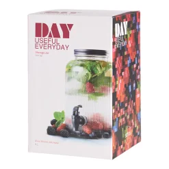 Dispenser med tappehane klar 4 liter