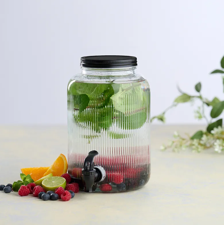 Dispenser med tappehane klar 4 liter