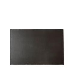Dækkeserviet læderlook mørkebrun 30x45 cm